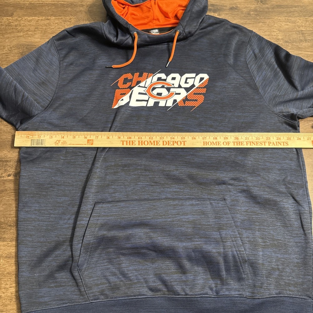 NFL Team Apparel Chicago Bears Navy Blue Pullover Hoodie Sweatshirt Mens 2XL NWT - Picture 8 of 8